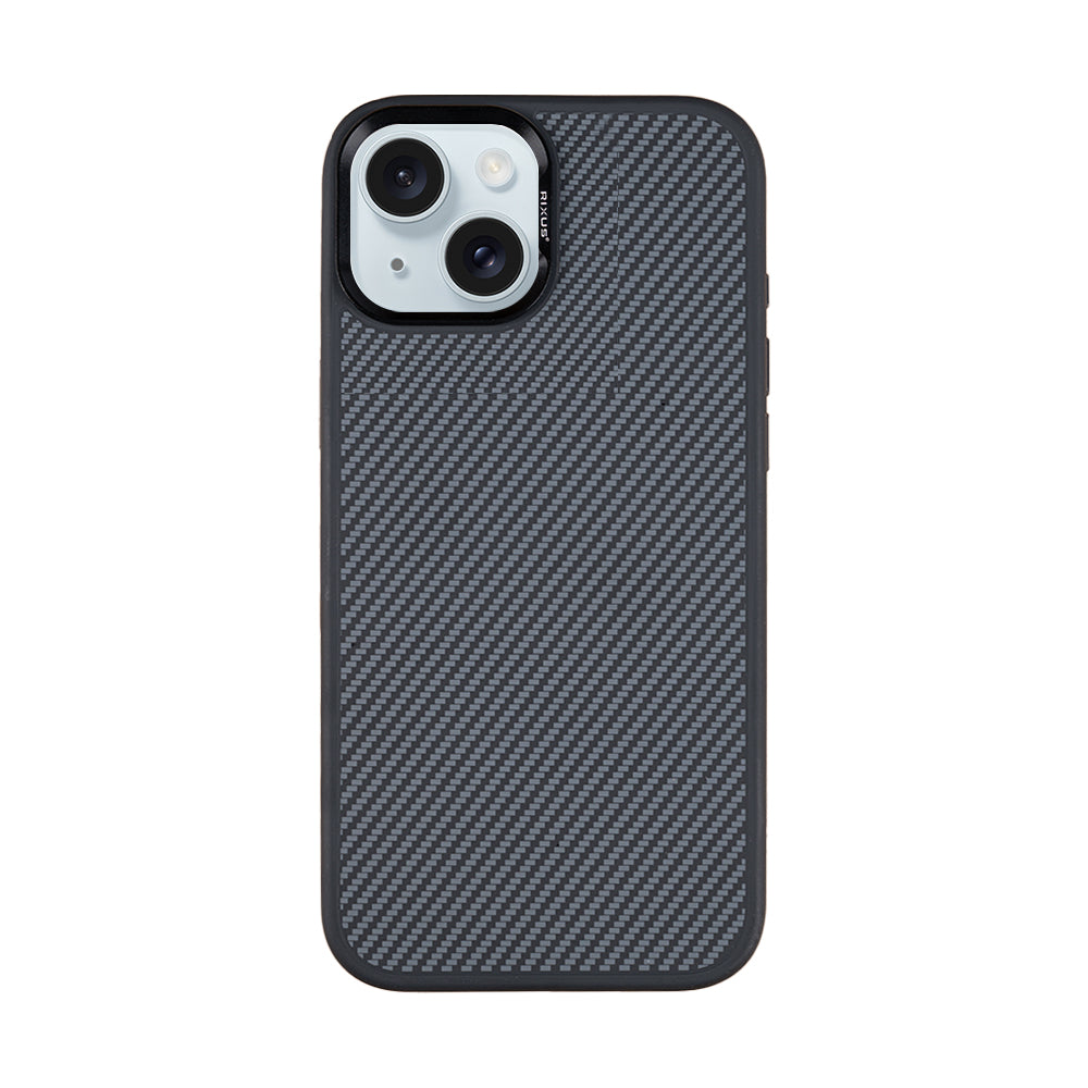 Rixus Mag Carbon With MagSafe For Apple iPhone 15 Plus Titanium