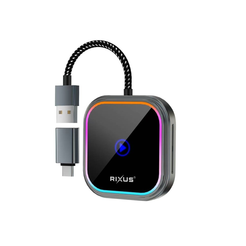 RXCP05 Wireless Carplay Adapter Metallic Gray