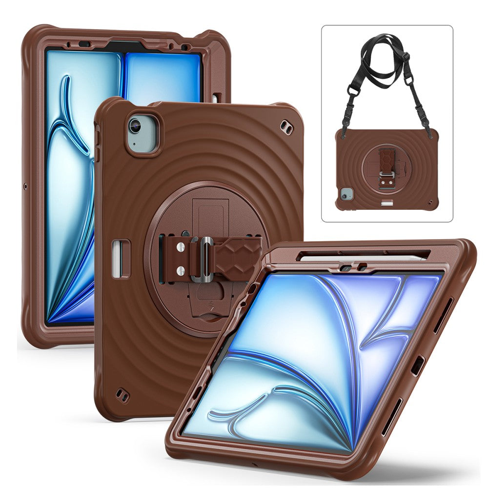 Rixus RXTC08 Anti Shock Case For Apple iPad Pro 11 inch (2024) Chocolate