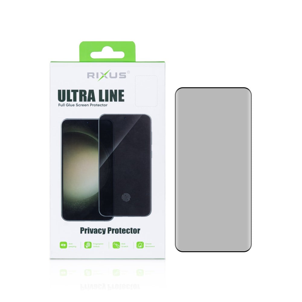 Rixus Privacy Ultra Line Tempered Glass For Samsung Galaxy S22 Plus, S23 Plus