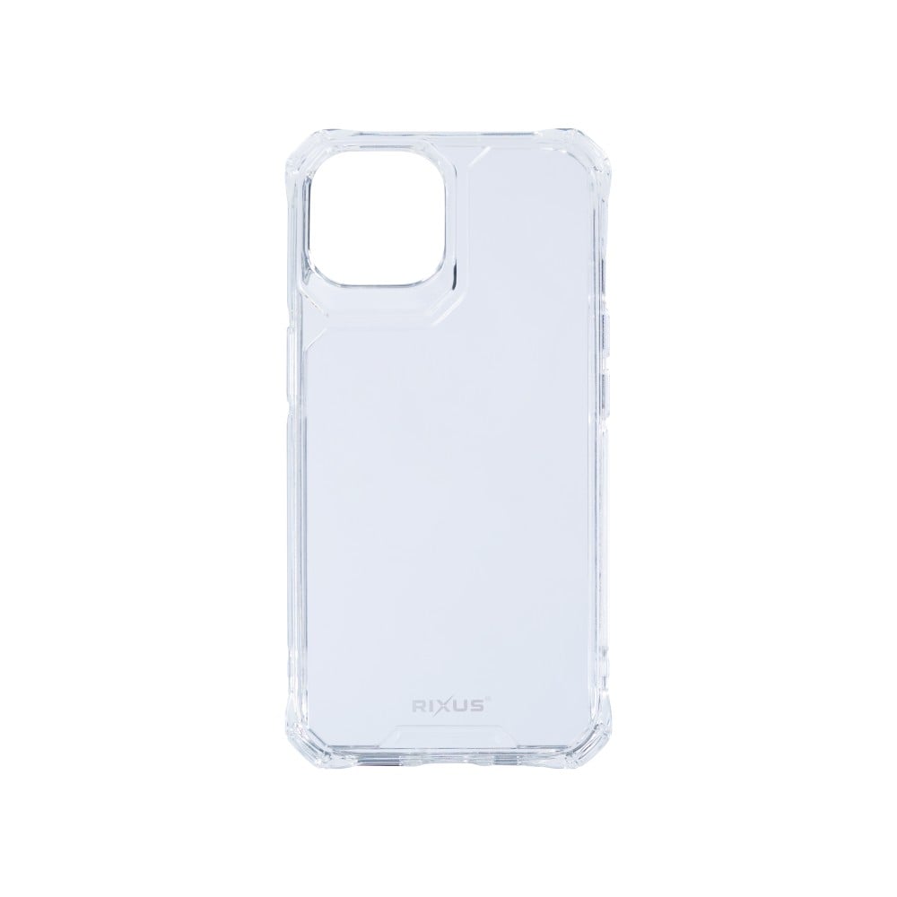Rixus Armor-X Anti Shock Case For Apple iPhone 15 Plus Transparent