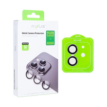 Rixus Metal Shield Camera Tempered Glass For Apple iPhone 11 Glass Black