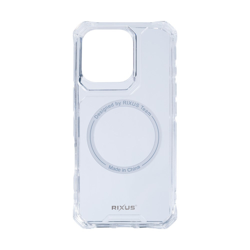 Rixus Armor-X Anti Shock Case With MagSafe For Apple iPhone 16 Pro Transparent