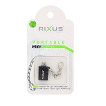 OTG Portable Adapter USB-C To Micro-USB Black