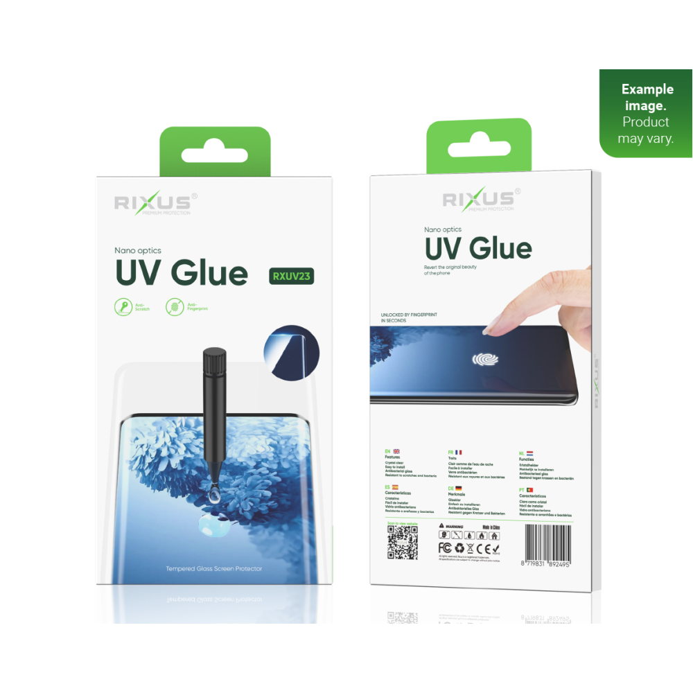 Rixus UV Glue Tempered Glass For Samsung S20