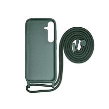 Rixus TPU Necklace Cord Cover For Samsung Galaxy S24 Plus Matcha