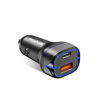 RXCC13 USB-C PD+QC3.0 Car Charger 38W Black