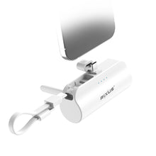 RXPB98W Mini Click-On Powerbank USB-C 5000mAh White