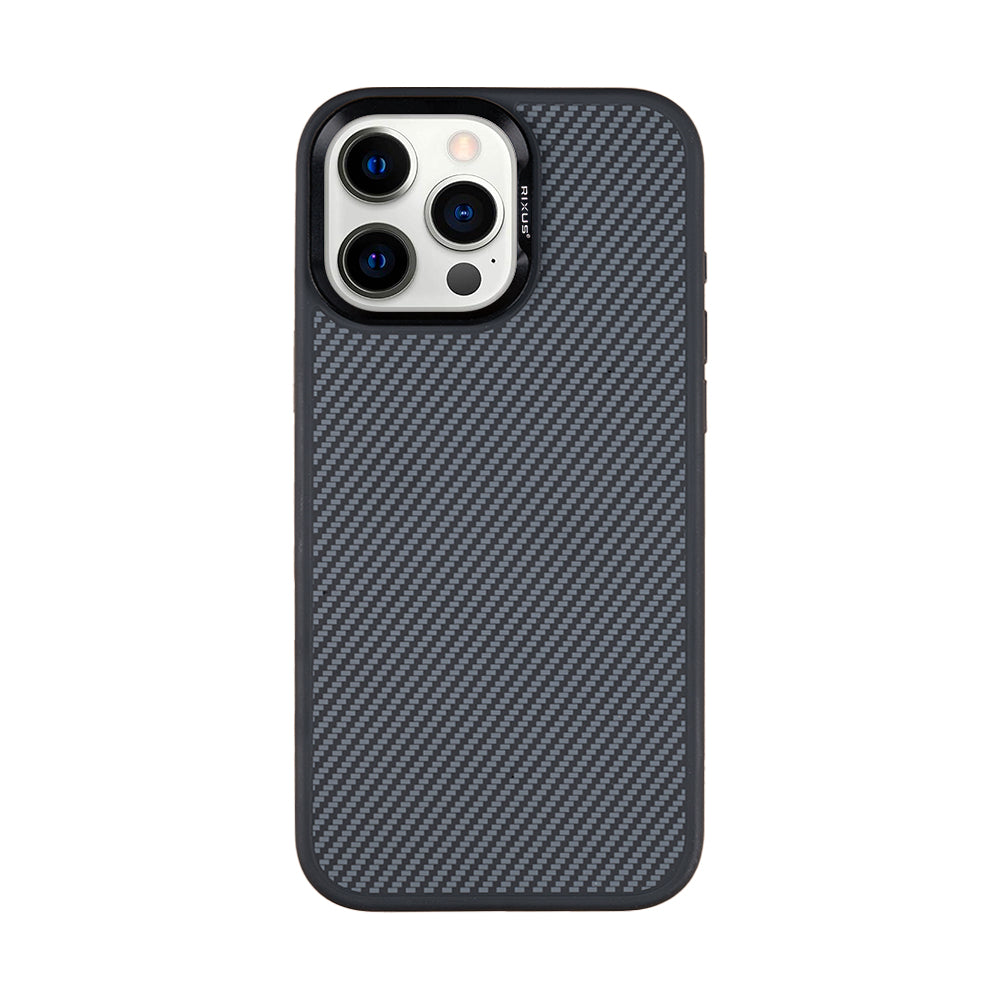 Rixus Mag Carbon With MagSafe For Apple iPhone 15 Pro Titanium