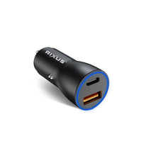 RXCC12 USB-C PD+QC3.0 Car Charger 38W Black