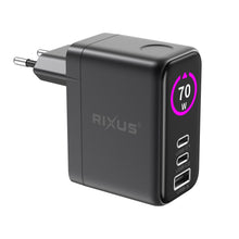 RXHC50 GaN Power Adapter With TFT Screen 70W Space Grey