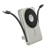 RXPB76A MagSafe Powerbank 10000mAh With Built-in Cable Silver
