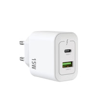 RXHC15 USB-C, USB-A Power Adapter 15W White