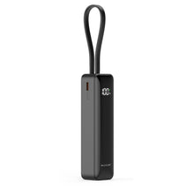 RXPB03B Digital Display Powerbank 5000mAh With USB-C Cable Built-in Black