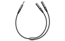 RXMU35A 3.5mm Jack Separate Headsets Splitter Adapter 30cm Black