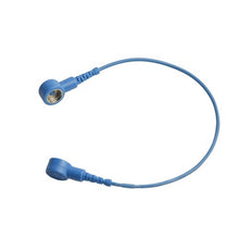 Verbindingskabel Recht blauw L. 230mm met 10mm drukknop