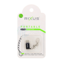 OTG Portable Adapter Micro-USB To USB-C Black