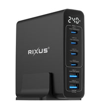 RX240 GaN Power Adapter With Digital Display 240W Black